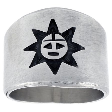 Sterling Silver Native American Design - Sterling Silver Native American Design Sun Ring, sizes 8-13