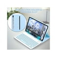 thumbnail image 4 of Keyboard Case with Wireless Mouse Combo for Samsung Galaxy Tab S8 2022 / Tab S7 2020 11 inch Model SM-X700/X706/T870/T875/T876, Smart Folio Cover with Magnetic Detachable Wireless Keyboard and Mice, 4 of 7