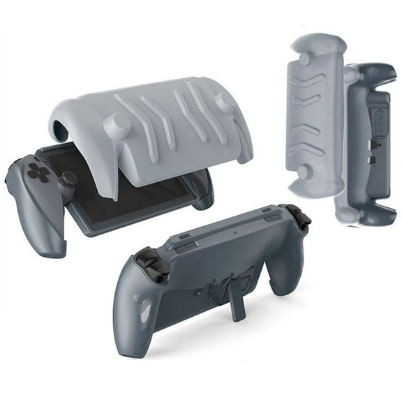 Protective Case with Stand For PlayStation Portal Console, All-in-One Protective Case Removable Face Cover Drop Protection Back Screen Protector Case