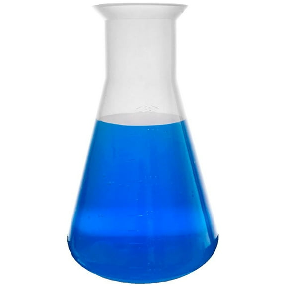 1000ml Conical Flask, PP Material, No Cap, Molded Graduations, Karter Scientific 230D6 (Single)