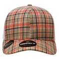 thumbnail image 2 of Decky 6017 6 Panel Mid Profile Structured Plaid Trucker Hat-102/White, 2 of 5