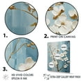 thumbnail image 3 of Designart "Peaceful Blue And White Dogwood II" Dogwood Floater Framed Wall Art Living Room, 3 of 5