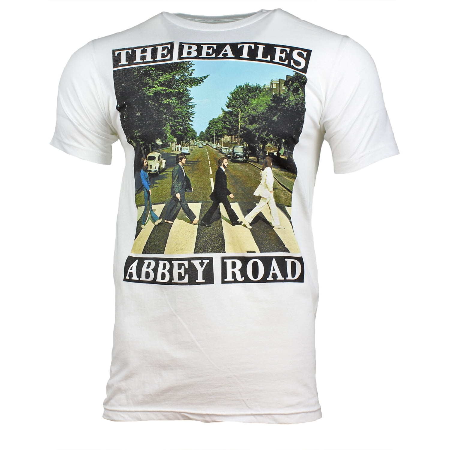 Mens Assorted Rock & Roll Band Tees - The Beatles (White Abbey Road ...