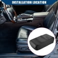 thumbnail image 2 of Unique Bargains Center Console Armrest Covers for Nissan Pathfinder Car Interior Accessories Faux Leather Black, 2 of 6