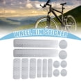 thumbnail image 2 of Unique Bargains 14pcs Universal Reflective Stickers Decals or Helmet Adhesive Tape Reflector for Bicycle Motorcycle Car Silver Tone, 2 of 6