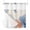 Brown, variant on No Hook Orange Navy Blue Coral Shower Curtain with Snap in Liner Set, Summer Beach Coastal Retro Waterproof Fabric Bathroom Curtains with See Through Top Window, Hotel Style Small 36 x 78 Inch