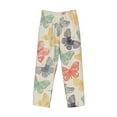 thumbnail image 6 of Uemuo Butterfly Pattern Men's Wide Leg Palazzo Lounge Pants with Pockets Light Weight Loose Comfy Casual Pajama Pants-Large, 6 of 9