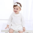 thumbnail image 6 of Baby Girls Mary Jane Flats with Bowknot Flowers Princess Wedding Dress Ballet Shoes Non-Slip Toddler First Walkers Newborn Crib Shoes, 6 of 7