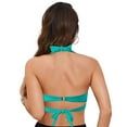 thumbnail image 5 of UAYOTSE Women Bikini Top Only Supportive Swimsuit Top Large Bust Bathing Suit Top 2025 Cut Out Twist Swim Top,XL Mint Green, 5 of 9