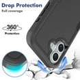 thumbnail image 5 of For Samsung Galaxy S23 Case,Heavy Duty Drop Protection Full Body Rugged Shockproof/Drop Proof/Dust Proof Military PC + TPU Protective Tough Durable Cell Phone Cover for Men Women,Black, 5 of 5