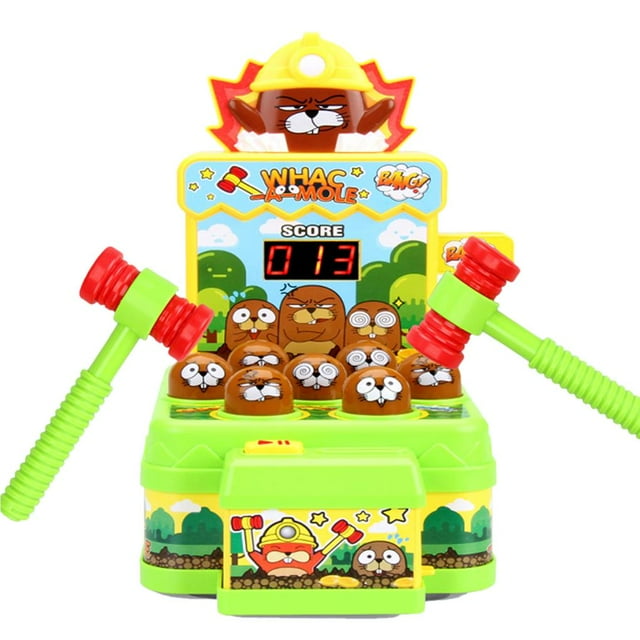 Maoww Electric Hit Hamster Game Toy with Light and Music Parent-child Interactive Toy