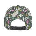 thumbnail image 6 of Kdxio Unisex Retro Bunny Floral Pattern Baseball Cap Unisex Washed Classic Adjustable Hat, 6 of 8