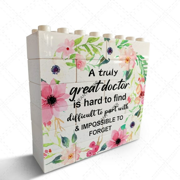 Thank You Appreciation Doctor Gifts Birthday Christmas Medical Graduation Gifts for Men Women Dentist Doctor Novelty Decorative Sign/Plaque Desk Sign - A Truly Great Doctor is Hard to Find