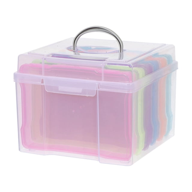 Greeting Card Storage Box Craft Photos Organizer Box for Crafts Holiday Home
