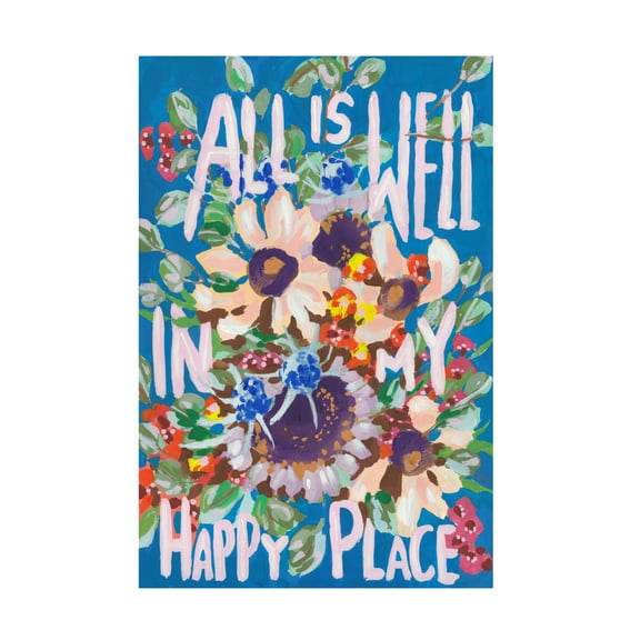 Trademark Fine Art Ania Zwara All Is Well Canvas Wall Art