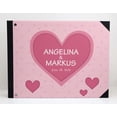 thumbnail image 2 of Darling Souvenir Livre d'Or de Mariage Cœurs Roses & Pois Couverture Rigide Imprimée Anniversaire Invité de Mariage-9 x 12 Pouces, 2 of 4