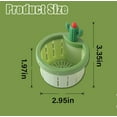 thumbnail image 5 of Summercome Cactus Kitchen Sink Drain Strainer, Press Automatic Dumping Basket, Kitchen Waste Collector Filter, Multi-Functional Home Use Cactus Sink Draining Basket, Filter Net Lifting Basket (Yellow), 5 of 9