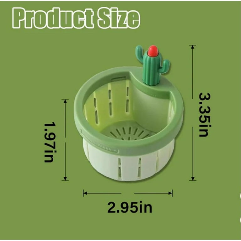 EGYMEN Cactus Kitchen Sink Drain Strainer, Pressable Automatic Dumping  Filter Basket, Home Use Kitchen Sink Filter, Cactus Sink Draining Basket,  Sink Food Catcher(1, Green) - Walmart.com