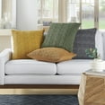 thumbnail image 6 of Mina Victory Life Styles Cotton Knitted 18"x18" Indoor Throw Pillows Set of 2 GOLD, 6 of 6