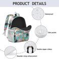 thumbnail image 4 of Labrador Dogs with Flowers Backpack for School,Cute School Bag,Schoolbag with Adjustable Shoulder Straps & Padded Back,15"x11.42"x5.5", 4 of 6