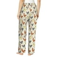 thumbnail image 3 of Goofa Funny Chicken Printed Soft Pajama Pants for Women, Wide Leg Comfy Casual Lounge Yoga Pants-Small, 3 of 9