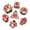 Red Mushroom, variant on Cusdie 7-Die DND Dice, Polyhedral Dice Set Filled with Mushroom, for Role Playing Game Dungeons and Dragons D&D Dice MTG Pathfinder