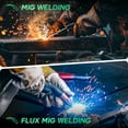 thumbnail image 3 of HAMLAT 135Amp MIG Welder,110V Flux Core Welder Flux MIG/Lift TIG/Stick 3-in-1 Large LED Digital Display Welding Machine IGBT Inverter Welder, 3 of 7