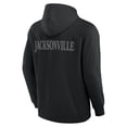 thumbnail image 3 of Men's Fanatics Black Jacksonville Jaguars Elements Blaze Tri-Blend Long Sleeve Hoodie T-Shirt, 3 of 3