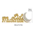 thumbnail image 3 of Holiday Golden Letter Ornaments English Decoration Can Light Up Pendant Props, 3 of 6