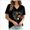 T-Shirt H63-Black, variant on Women's T Shirt Short Sleeve Top Daily Tunic Blouse Graphic Blouse Casual Basic Tee