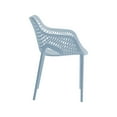 thumbnail image 5 of Meridian Furniture Mykonos Sky Blue Outdoor Patio Dining Chair (Set of 4), 5 of 8