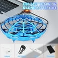 thumbnail image 2 of Mini Hand Helicopter Drone RC UFO Flying Toy Hand Operated Sensory Flying Toy for Kids, ABS, 0.44lb, 2 of 9