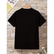 thumbnail image 2 of Youth Casual Short Sleeve T-Shirt with Guitar Graphic Print - Lightweight Stretch Knit Fabric, Regular Fit Round Neck Tee for Spring/Summer Outdoor Activities, Musician Apparel, Comfortable Texture, 2 of 6