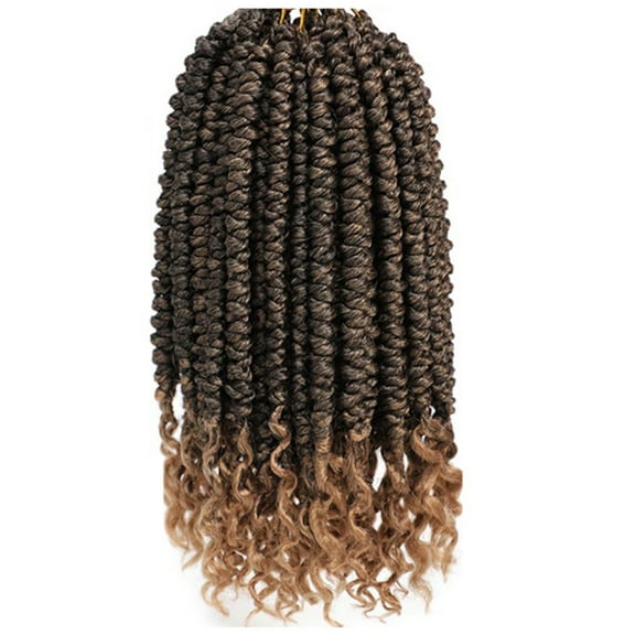 12 Strands Braided Hair Extension Natural Lookings Dreadlock Hair Tie Ponytail Holder For Trendy Hairstyle Hair Braiding