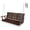 Deep Brown, variant on Innovaze 5 ft Outdoor Wooden Porch Swing, Heavy Duty 880 LBS, All-Weather resistant for Patio, Garden (Deep Brown, 3-seater)