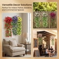 thumbnail image 4 of Artificial Hanging Morning Glory Vines, Faux Trailing Flower Garlands, Silk Floral Stems, Outdoor Fade Resistant Floral Hangings, Artificial Trumpet Flower Vines for Garden Wedding Outdoor, 4 of 6