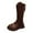 Brown, variant on Krdevn Winter Girls Knee High Riding Boots Warm Lined Snow Boots for Toddler,Toddler Girl Shoes,Boys Shoes,Size:8-9 Years