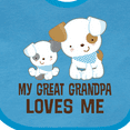 thumbnail image 4 of Inktastic My Great Grandpa Loves Me Boys Grandson Boys Baby Bib, 4 of 4
