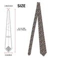 thumbnail image 2 of Men's Ties, Autumn Fox Owl Satin Ties for Men, Mens Formal Neck Ties for Business Weeding Gift, 2 of 5