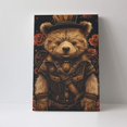 thumbnail image 4 of 16x24 inch Canvas Hanging Picture Punk Bear,Cafes,Man Cave,Club,Nursery Decor Posters & Prints,For Punk Lovers Funny Gifts,Exquisite Punk Bear Retro Art Paintings Canvas,For Bedroom,Bar,Cafe, 4 of 6