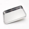 thumbnail image 1 of HLONK Plateau de Cuisson en Acier Inoxydable 10 Pouces Rectangulaire pour Riz et Nouilles pour Maison restaurant, 1 of 6