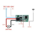 thumbnail image 2 of Módulo de controlador de receptor de relé Sidaley para circuito de interruptor de Control remoto inalámbrico Universal, 2 of 6