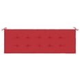 thumbnail image 5 of Cojín impermeable rojo para banco de jardín Casafoyer 150x50x3 cm, 5 of 5