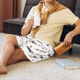 thumbnail image 3 of Wukai Dachshund Dog Men’s Short Pajama Pants With Pockets Soft Sleep Pj Shorts for Men-Small, 3 of 6