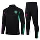 thumbnail image 1 of Season 23-24 Bayern home with long sleeve shirt set for kids with long sleeve set for adults black 3 M, 1 of 5