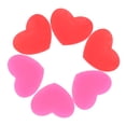 thumbnail image 1 of Minkissy Heart Shape Tennis Dampener Silicone Accessories for Rackets 6Pcs Red and Rosy, 1 of 7