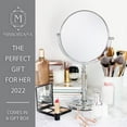 thumbnail image 5 of MIRRORVANA Large Double Sided 10X and 1X Magnifying Makeup Mirror with Stand in Gift Box, 15-Inch Height and 8-Inch Wide, 5 of 8