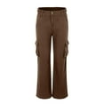 thumbnail image 2 of Durtebeua Wide Leg Jeans For Women Petite High Waist Sports Riding Equestrian Trousers, 2 of 5
