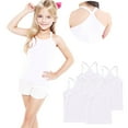 thumbnail image 6 of FamilyThread 4 Pack Girls Tank Tops Solid Sleeveless Undershirts Scoop Neck Undershirts Soft Tops For 1-13Y, 6 of 6