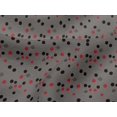 thumbnail image 4 of oneOone Viscose Jersey Medium Gray Fabric Cartoon Face & Polka Dot Sewing Material Print Fabric By The Yard 60 Inch Wide, 4 of 5
